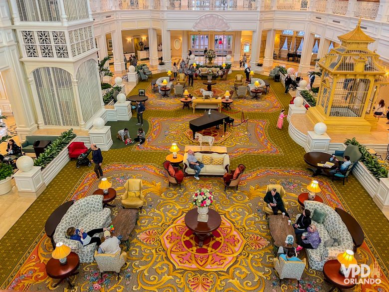 lobby do grand floridian visto de cima