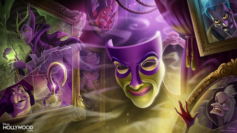 Arte conceitual para divulgação do show dos vilões