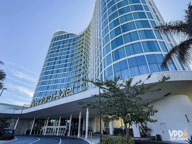 Fachada do Aventura, um dos hotéis da Universal