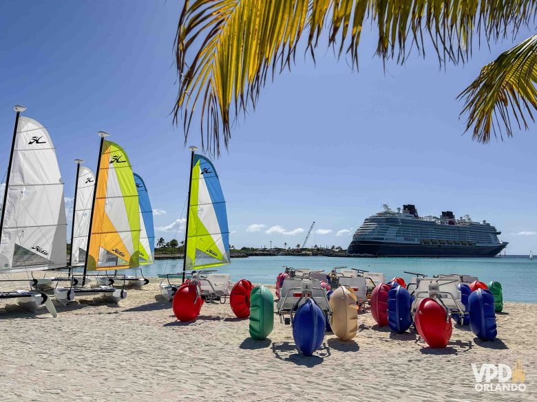 Atividades disponíveis para os visitantes em Castaway Cay