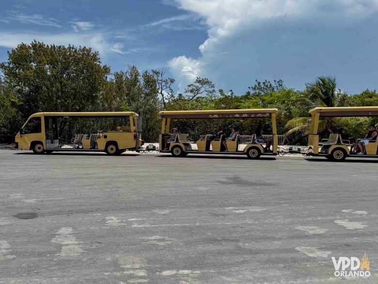 Transporte interno de Castaway Cay