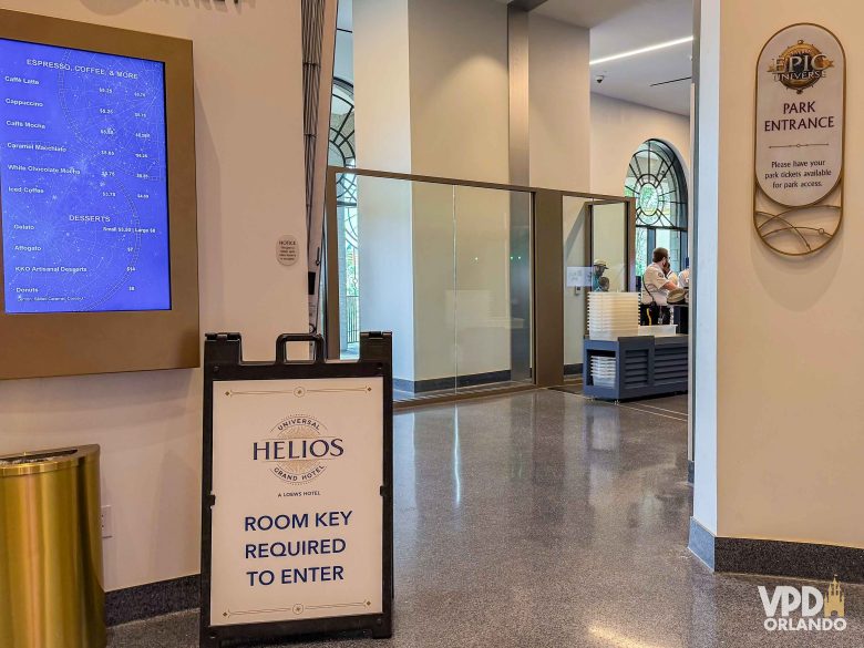 Entrada exclusiva para hóspedes no Helios Grand Hotel