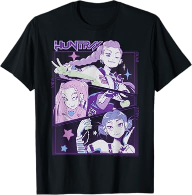 Camiseta temática das Guerreiras do K-Pop