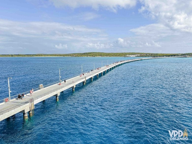 Passarela de acesso à ilha de Lookout Cay