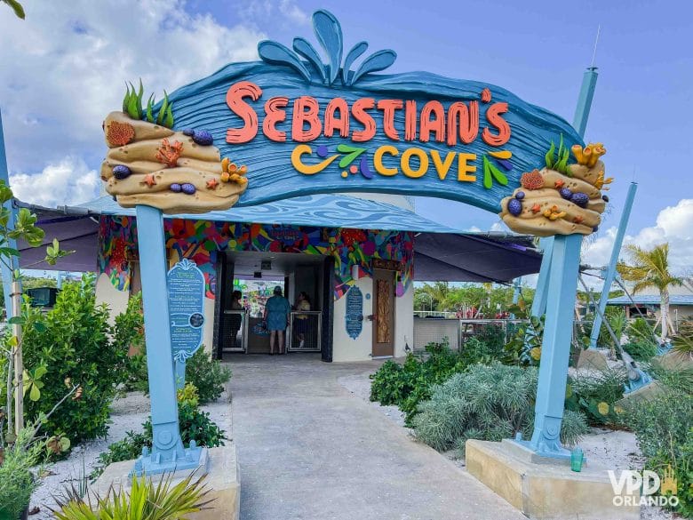 Entrada do espaço Sebastian’s Cove em Lookout Cay