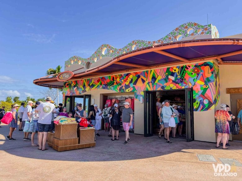 Uma das lojinhas em Lookout Cay