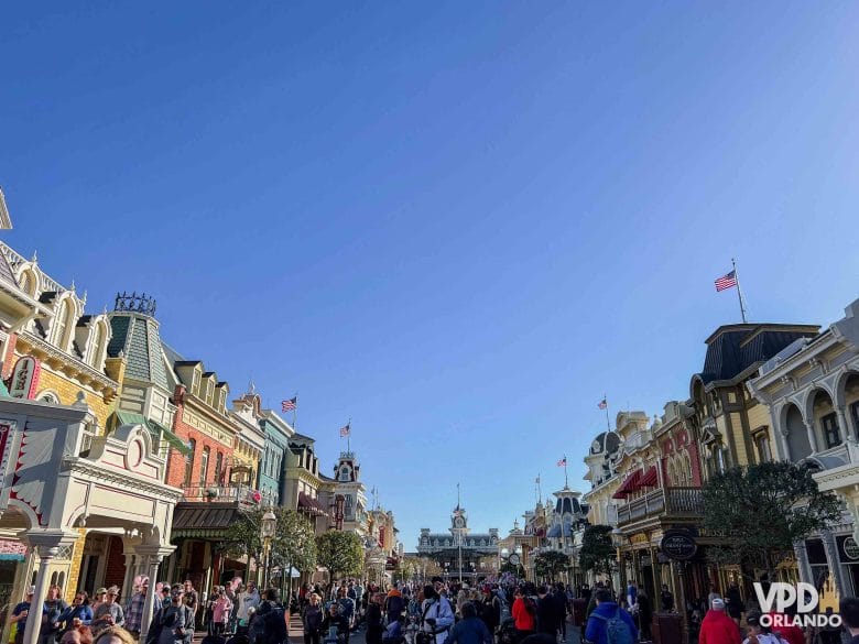 imagem da Main Street no Magic Kingdom