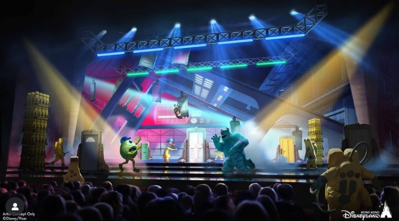 Arte conceitual de novo show da Pixar na Disneyland de Hong Kong