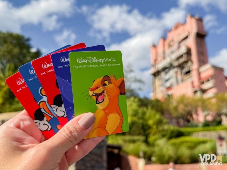 Imagem dos ingressos da Disney