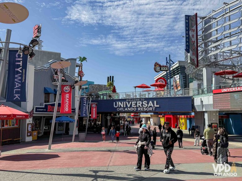 Entrada do CityWalk a caminho do Universal Studios